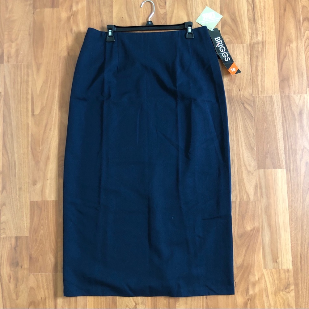 NWT Briggs New York maxi skirt navy size 16